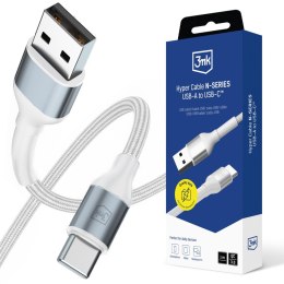 Kabel USB 3mk Hyper Cable N-SERIES USB-A to USB-C 18W 9V/2A 1m