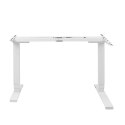 Powerton ERGO EDGE Stelaż rama biurka narożnego z elektryczną regulacją wysokości 125 kg nośność, biały