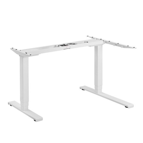 Powerton ERGO EDGE Stelaż rama biurka narożnego z elektryczną regulacją wysokości 125 kg nośność, biały