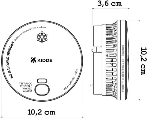 Zestaw 2 czujek dymu KIDDE 2030-DSR3