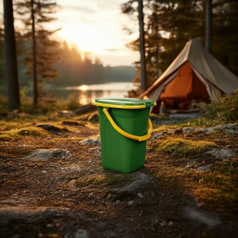 Toaleta turystyczna GB320GO ciemnozielono-pomarańczowa