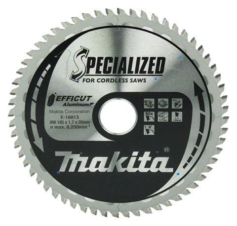 MAKITA PIŁA TARCZOWA 185x30x60z EFFICUT DO ALUMINIUM