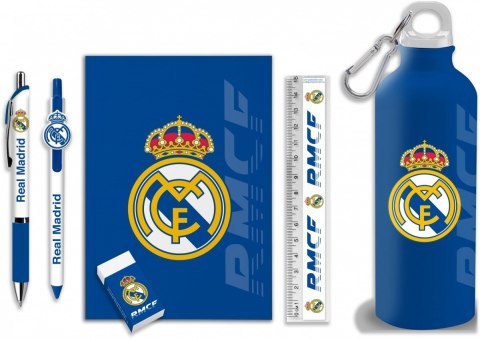 Bidon 650ml notes długopis zestaw Real Madryt