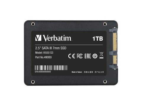 Dysk SSD wewnętrzny 1TB SATA III Czarny