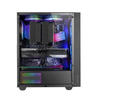 Obudowa MARS MC-AIR BLACK ATX 4x FRGB fan