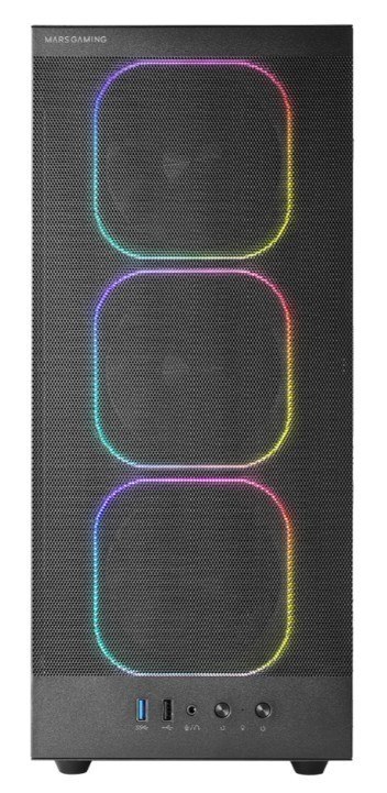 Obudowa MARS MC-NEBULA BLACK ATX 4xARGB fans