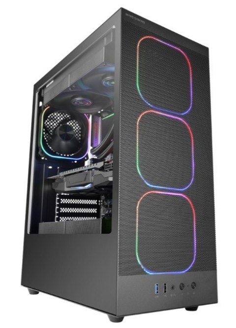 Obudowa MARS MC-NEBULA BLACK ATX 4xARGB fans