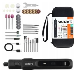 WAART MINI SZLIFIERKA AKUMULATOROWA 3.7V, ETUI, AKCESORIA 70 szt.