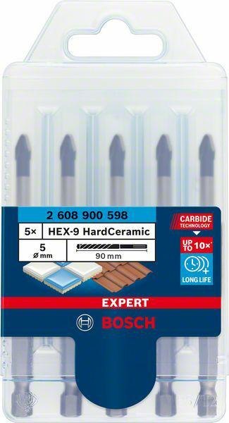 BOSCH WIERTŁO HEX-9 HARD CERAMIC ZESTAW 5szt. (5x5mm) EXPERT