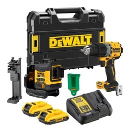 DEWALT ZESTAW COMBO 18V DCK2095D2T (DCD805+LASER 3x360 DCLE34031) 2x2,0Ah TSTAK