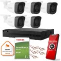 Zestaw monitoringu Hilook 5 kamer IP IPCAM-B5 1TB dysk