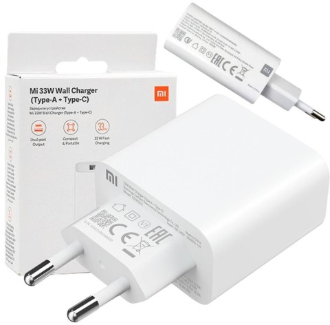 Ładowarka sieciowa Xiaomi 33W Mi Wall Charger (Type-A+Type-C)