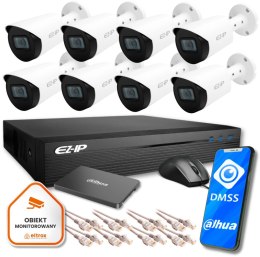Zestaw do monitoringu IP 8 kamer EZ-IP by Dahua FullHD pełna kontrola domu biura