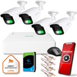 Zestaw monitoringu Hilook by Hikvision 4 kamer IP IPCAM-B2-50IR 1TB dysk