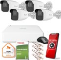 Zestaw monitoringu Hilook by Hikvision 4 kamery IP IPCAM-B4-50IR 1TB dysk